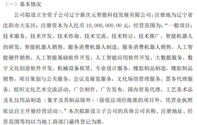 蒂艾斯擬投資1000萬設(shè)立全資子公司 布局?jǐn)?shù)字文化創(chuàng)意軟件開發(fā)