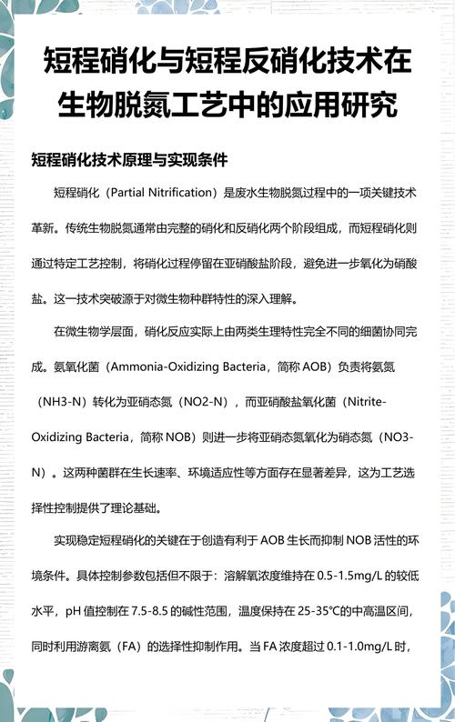 短程硝化與短程反硝化技術(shù)在生物脫氮工藝中的應(yīng)用研究